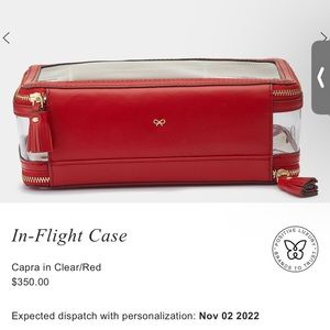 ANYA HINDMARCH In-Flight Case
Capra in Clear/Red
$350.00
